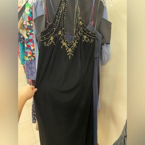 Vintage Velvet Beaded Prom dress